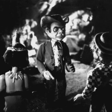 Publicity still featuring Big Ben, Makooya, and Little Jake.