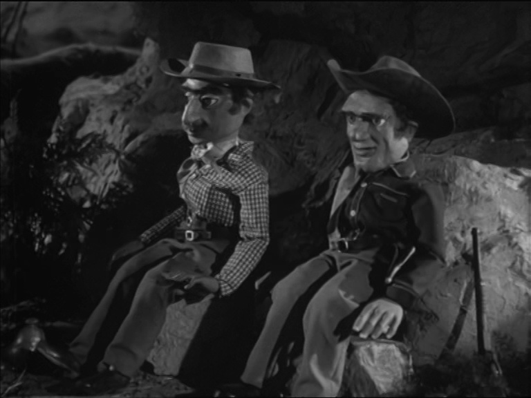 Rube (L) and Joe (R) Voise from the episode, Once A Lawman.