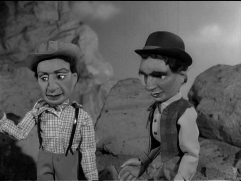 Hank (L) and the Foreman (R) in the episode, First Train Through.