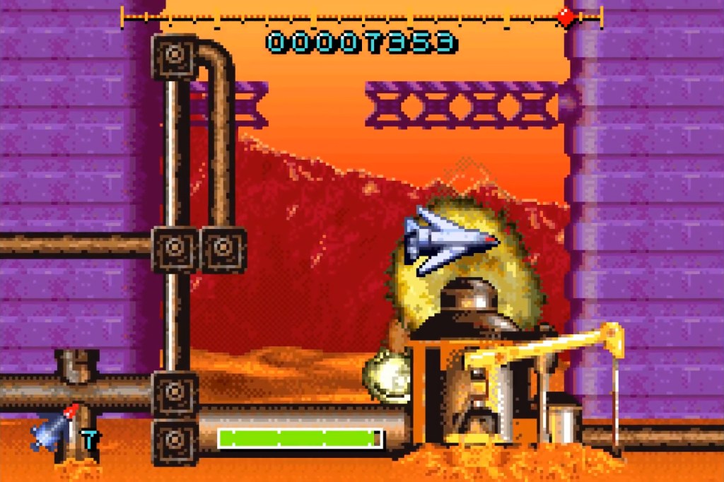 Gameplay from Thunderbirds: International Rescue for the Gameboy Advance.