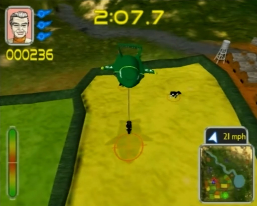 Gameplay from Thunderbirds for the PlayStation2.