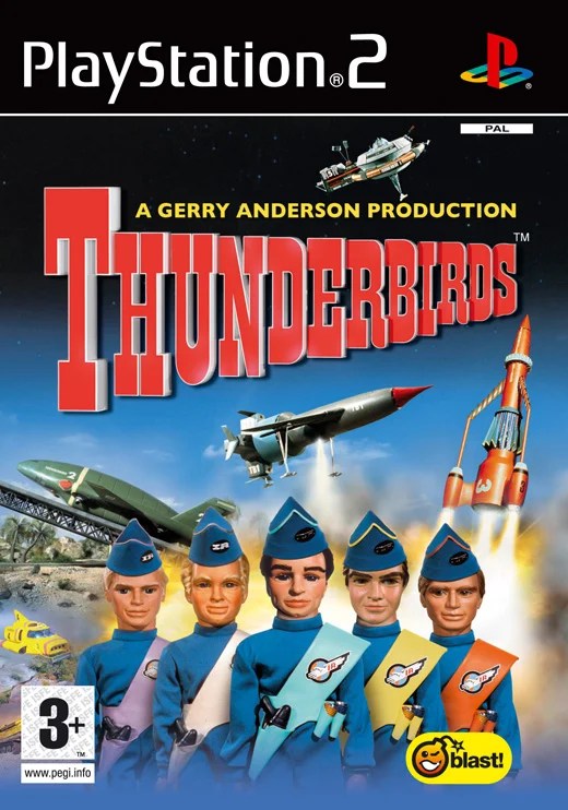 Cover artwork of Thunderbirds for the PlayStation 2.