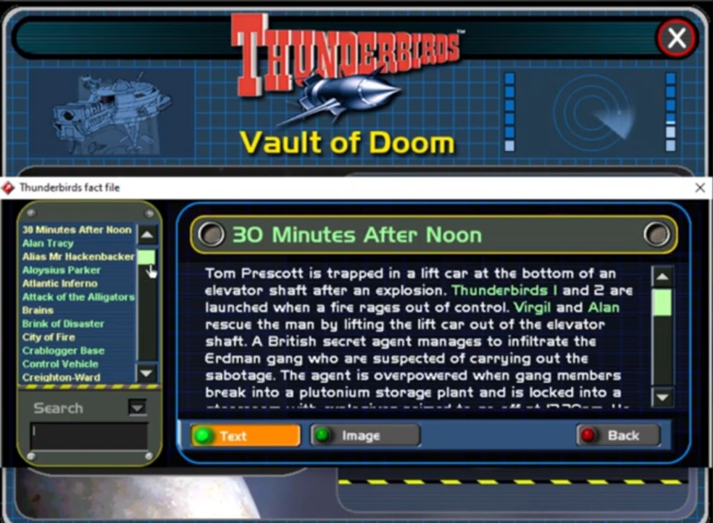 Vault of Doom - Thunderbirds Fact File