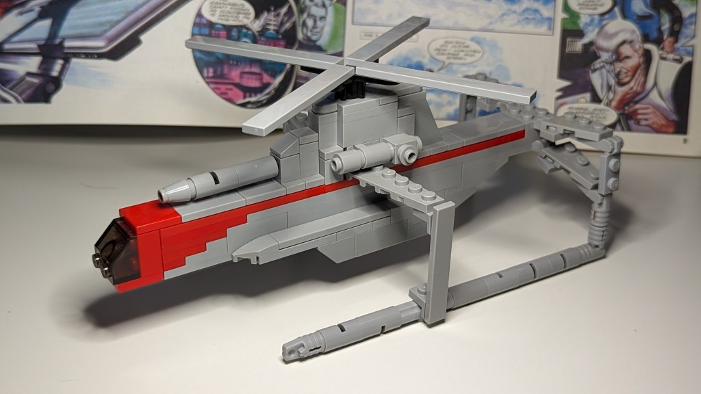 Magnacopter LEGO® MOC from the Gerry and Sylvia Anderson television series Captain Scarlet and the Mysterons. (Security Hazard, 2023)