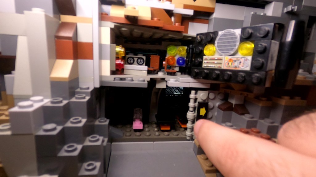 Brains' lab and rear access to Thunderbird 2 hangar