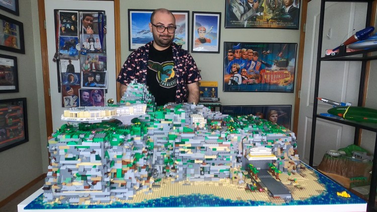 Jack Knoll and his LEGO Tracy Island.